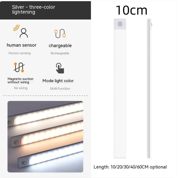 Ultra-Thin Sensor LED Lamp — Smart Light, Refined Design